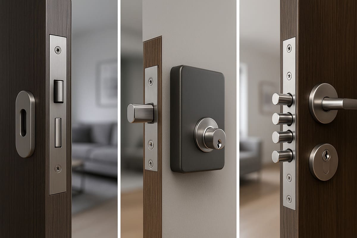 Diferencias entre cerraduras embutidas, sobrepuestas y multipunto